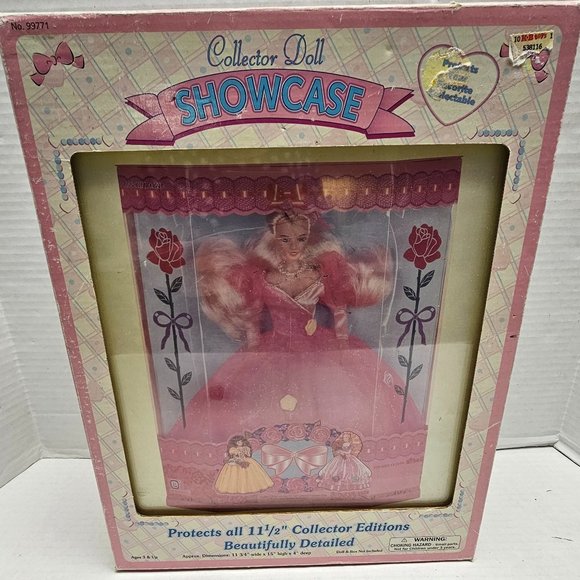 New Vintage 1997 90's Barbie Collector Edition Doll Showcase 15 X 4 X 11.5" - Picture 1 of 12
